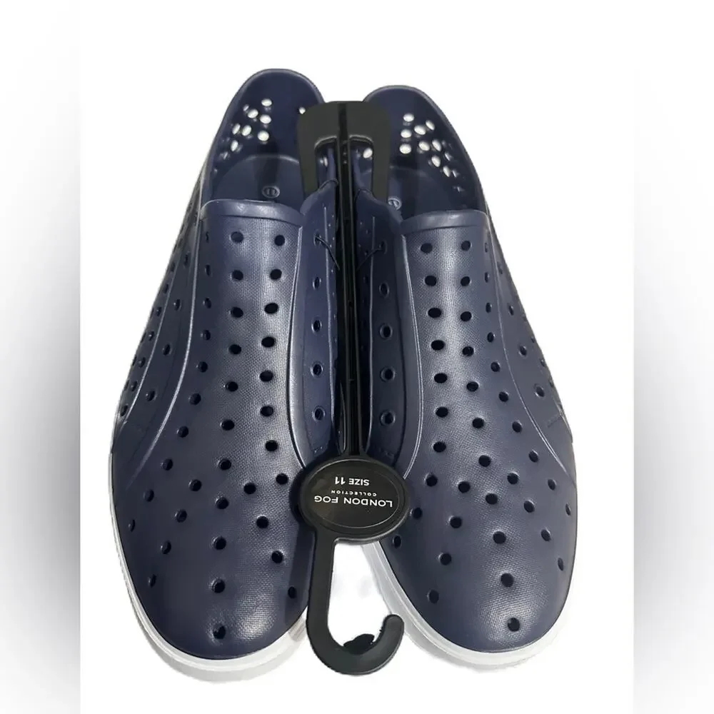 London Fog Mens Bately Perforated Slip On Athletic Sneakers Casual Shoes Size 11 - Picture 6 of 6